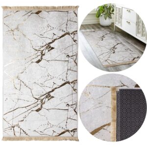 DYWAN DEKORACYJNY ANTYPOŚLIZGOWY 120x160 NEVA biały