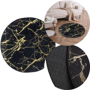 DYWAN DEKORACYJNY ANTYPOŚLIZGOWY 100cm NEVA czarno-złoty