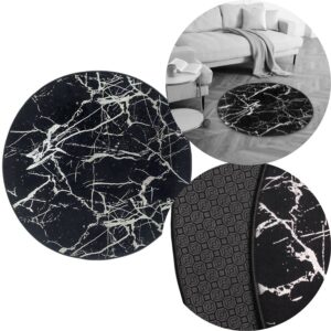 DYWAN DEKORACYJNY ANTYPOŚLIZGOWY 100cm NEVA czarno-srebrny