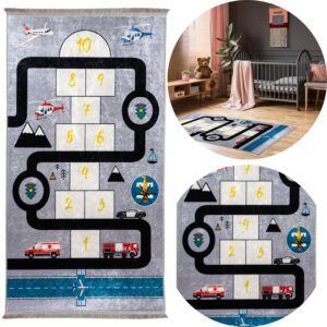 DYWAN DEKORACYJNY ANTYPOŚLIZGOWY 80x140 RUFI szary