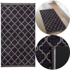 DYWAN DEKORACYJNY ANTYPOŚLIZGOWY 50x80 SALU brązowy