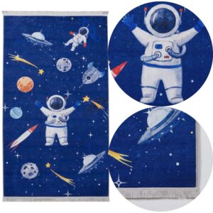 DYWAN DEKORACYJNY ANTYPOŚLIZGOWY 80x140 SPAC niebieski