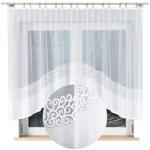 FIRANA GOTOWA ŻAKARD Z ŁUKIEM DO SALONU POKOJU KUCHNI 350x155cm