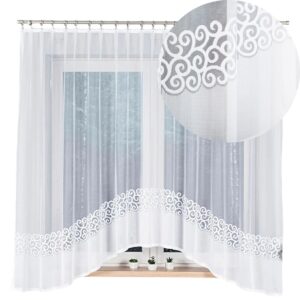 FIRANA GOTOWA ŻAKARD Z ŁUKIEM DO SALONU POKOJU KUCHNI 300x170cm