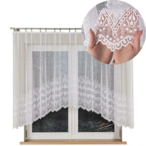 FIRANA ŻAKARD GOTOWA W ŁUK ESMERALDA 310x140cm biała