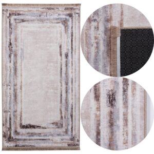 DYWAN DEKORACYJNY ANTYPOŚLIZGOWY 120x160 YANI beżowy