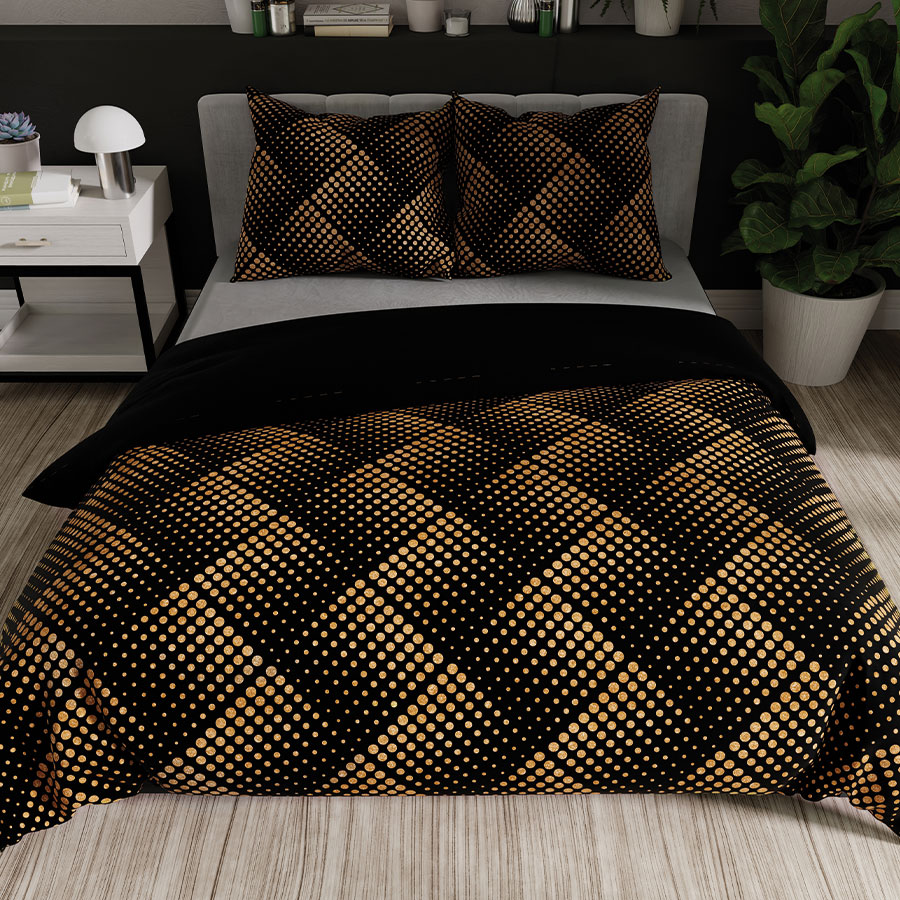 KOMPLET POŚCIELI Z SATYNY BAWEŁNIANEJ LUXE 160x200cm