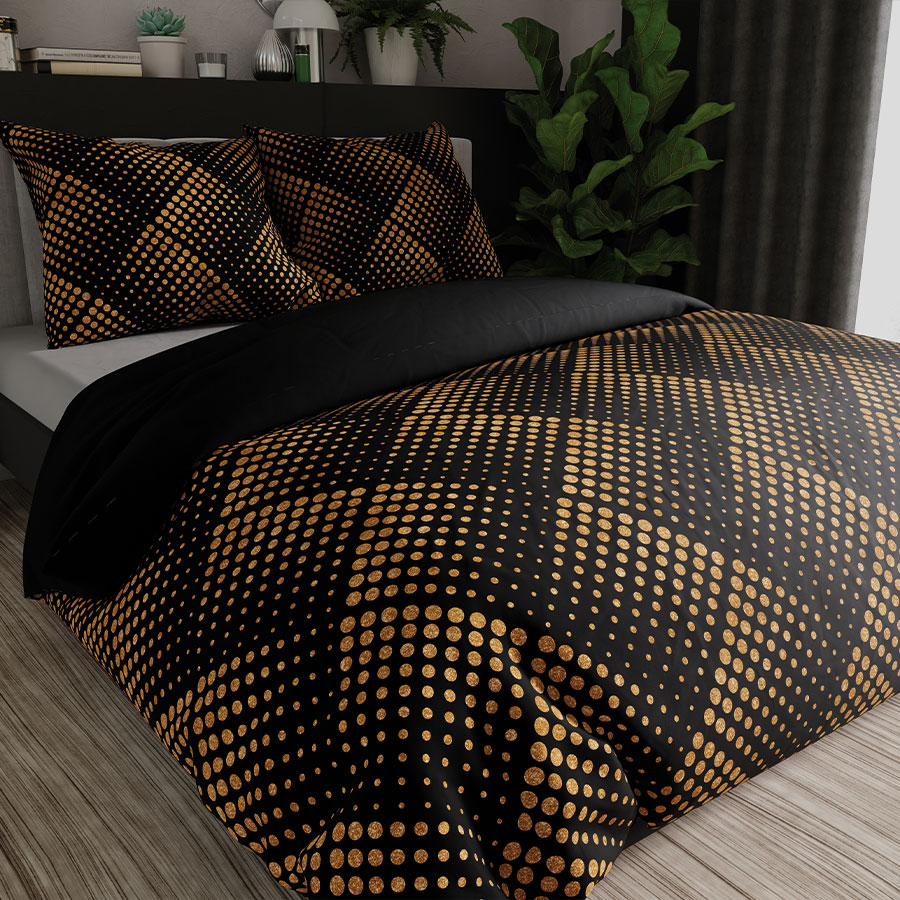 KOMPLET POŚCIELI Z SATYNY BAWEŁNIANEJ LUXE 220x200cm