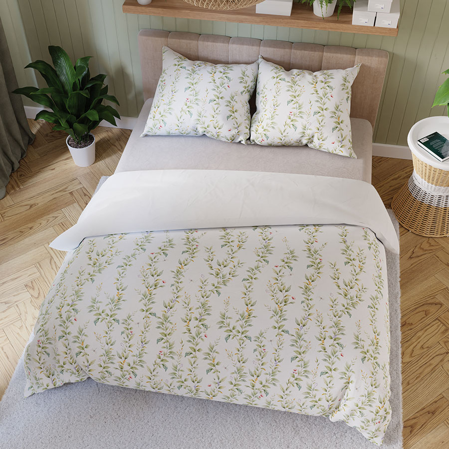 KOMPLET POŚCIELI Z SATYNY BAWEŁNIANEJ RIMA 220x200cm