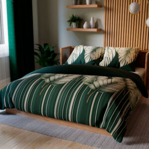 KOMPLET POŚCIELI Z SATYNY BAWEŁNIANEJ TROPICANA 220x200cm