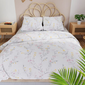 KOMPLET POŚCIELI Z SATYNY BAWEŁNIANEJ ZOE 220x200cm