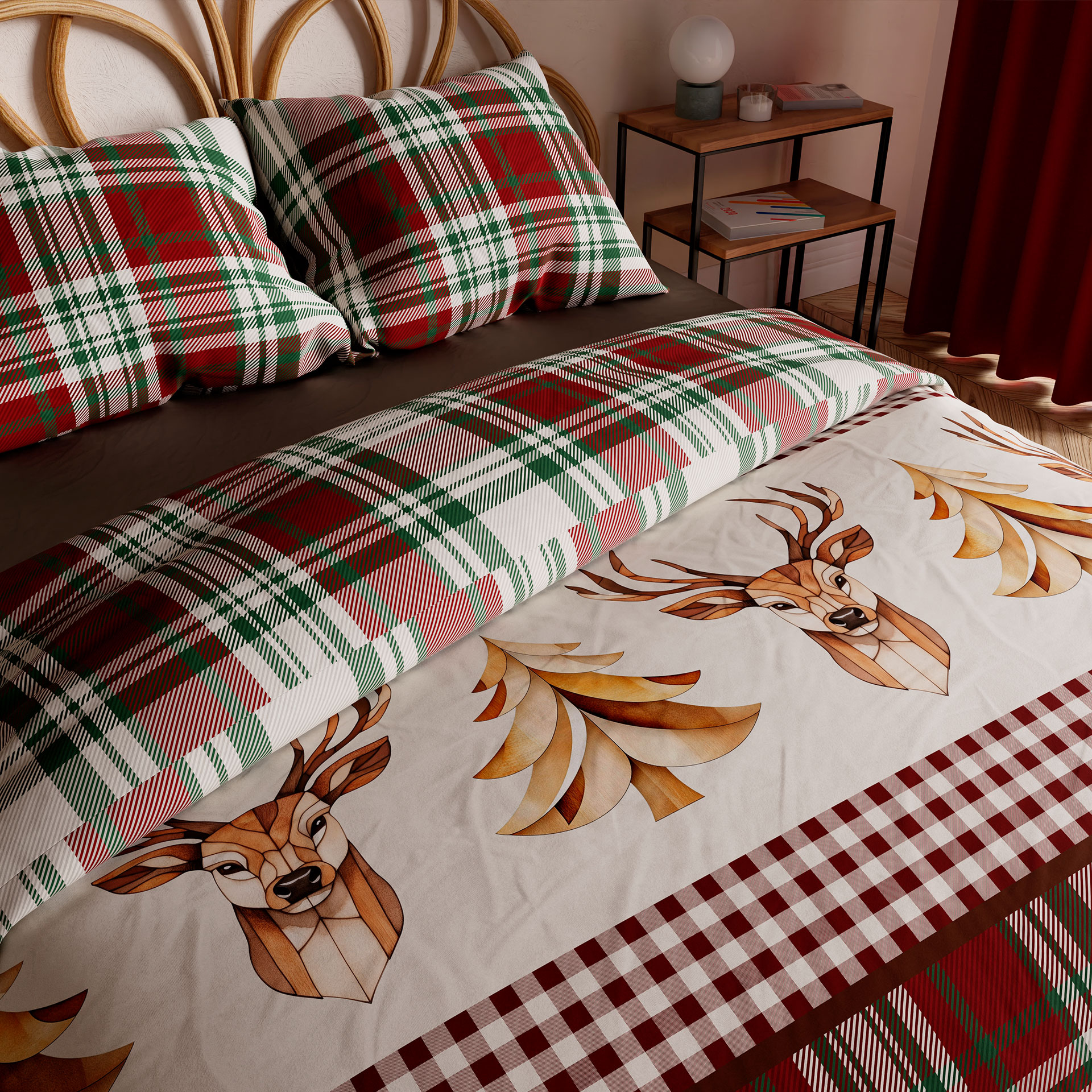 POŚCIEL BAWEŁNIANA 220x200cm KOMPLET POŚCIELI MERRY