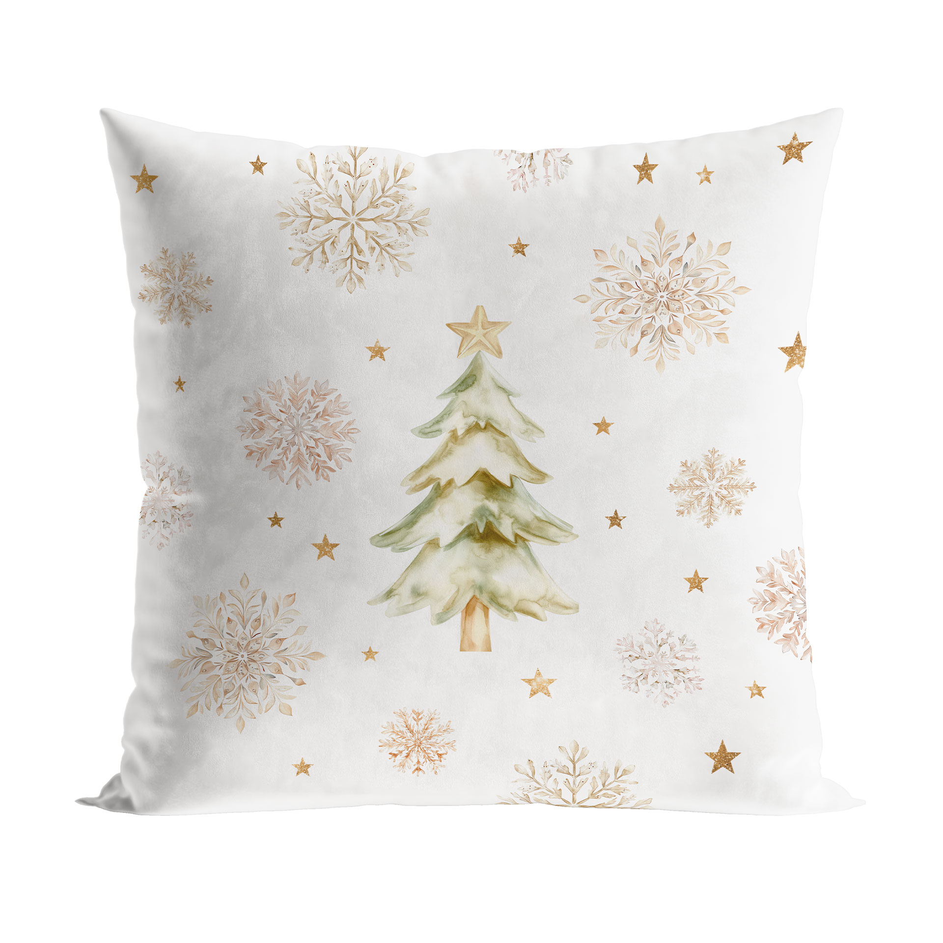 POSZEWKA ŚWIĄTECZNA VELVET CHOINKI ZIMOWA OPOWIEŚĆ 40x40cm