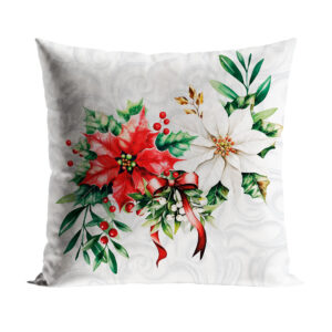 POSZEWKA ŚWIĄTECZNA VELVET GWIAZDA BETLEJEMSKA 40x40cm