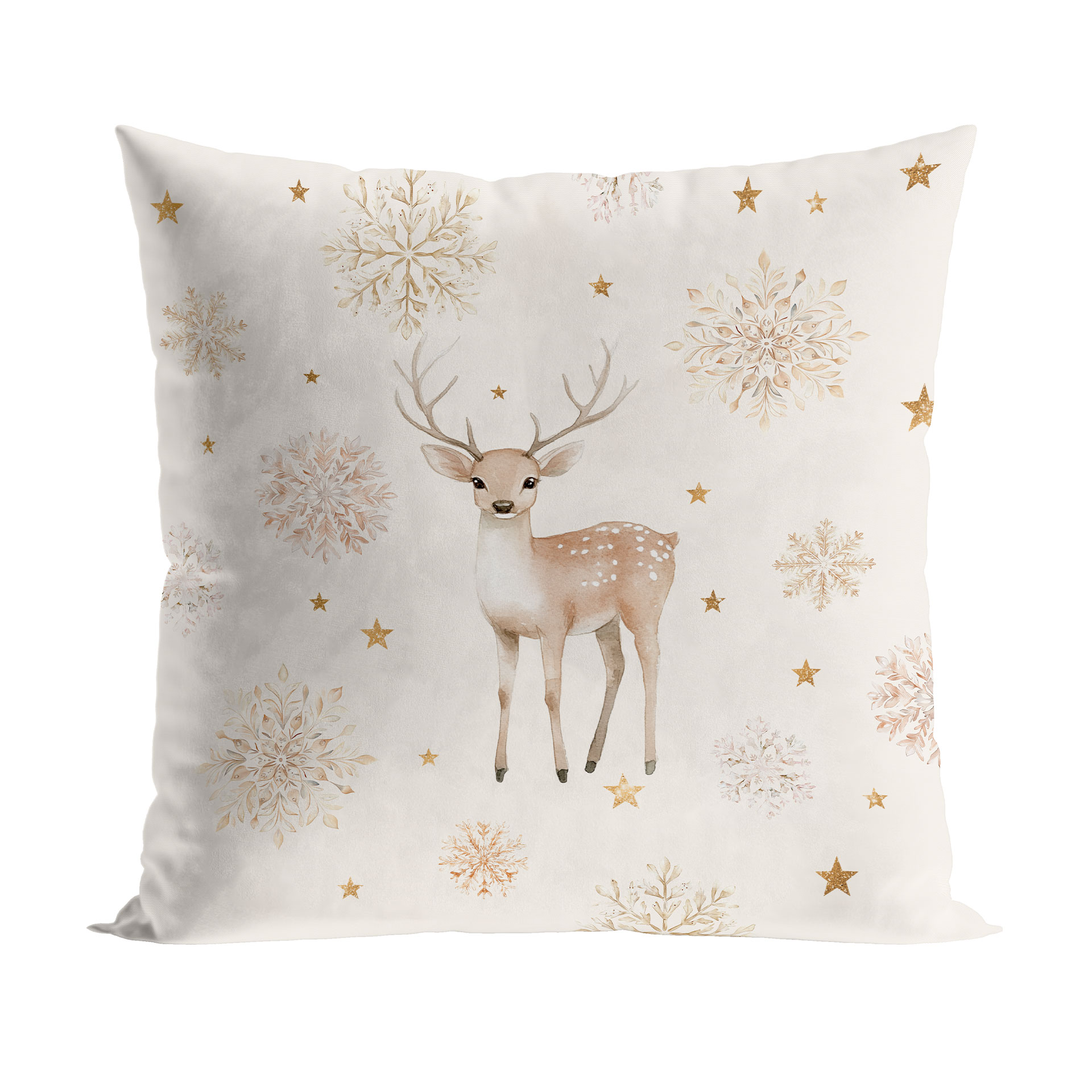 POSZEWKA ŚWIĄTECZNA VELVET JELONKI ZIMOWA OPOWIEŚĆ 40x40cm