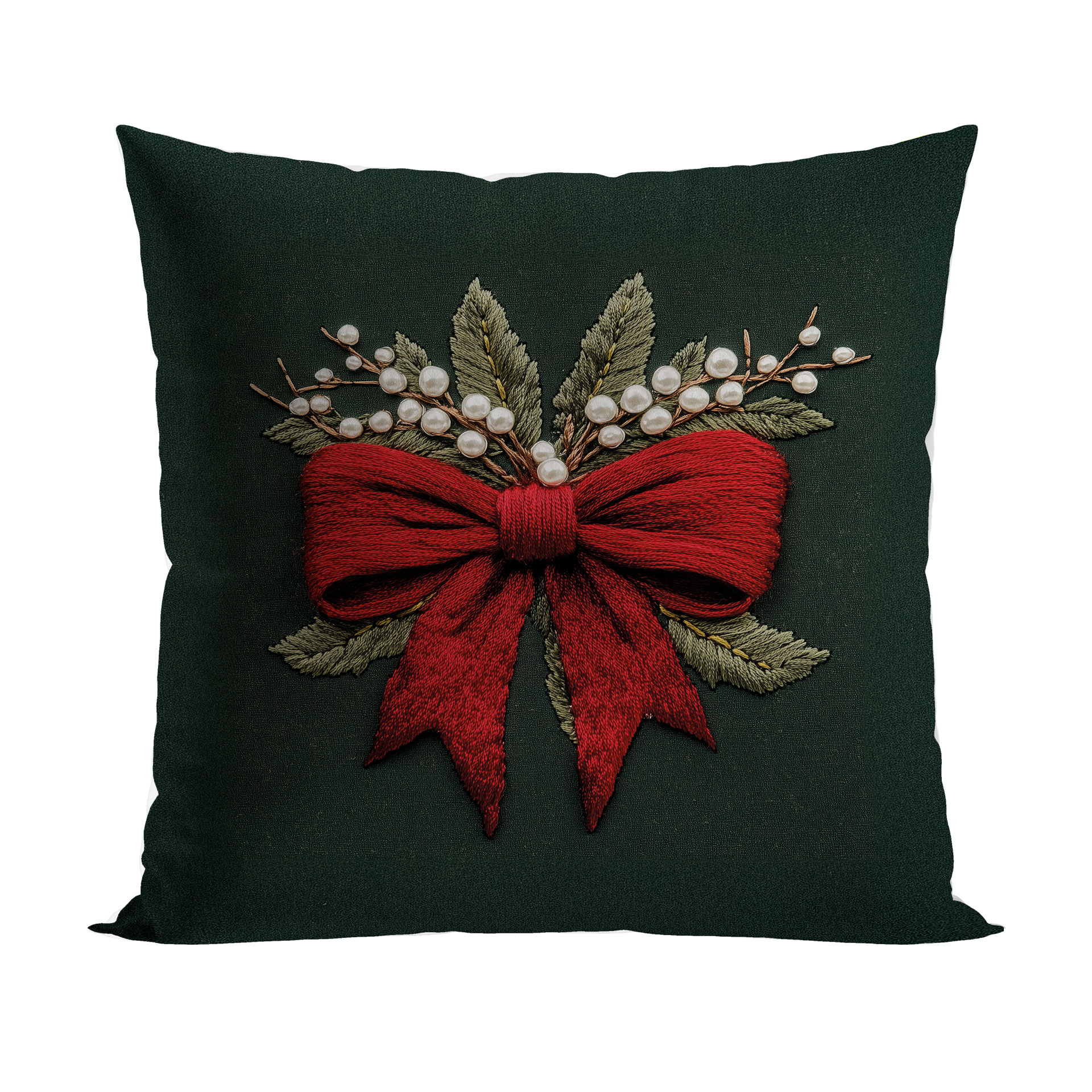 POSZEWKA ŚWIĄTECZNA VELVET KOKARDA 40x40cm