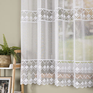 FIRANA Z APLIKACJĄ GIPIUROWĄ NA MARKIZECIE 175cm biała