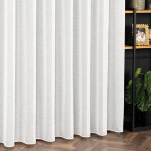 Firanka z ołowianką w stylu natural look 320cm offwhite