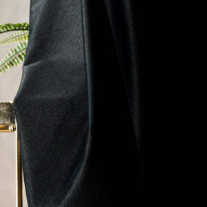 Tkanina na zasłony materiał VELVET MATT 320cm gruba 360g/m2 kolor 052 czarny