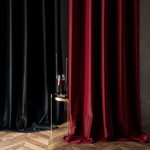 Tkanina zasłonowa VELVET MATT 320 cm materiał na zasłony bordo