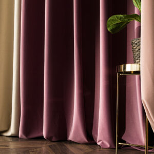 Tkanina zasłonowa VELVET MATT 320 cm materiał na zasłony fioletowo-różowy